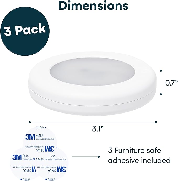 Brilliant Evolution Rechargeable Puck Lights - Image 3