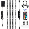 HitLights LED Strip Lights, 4 Pre-Cut Waterproof RGB Small LED Light Strip Kit by HitLights