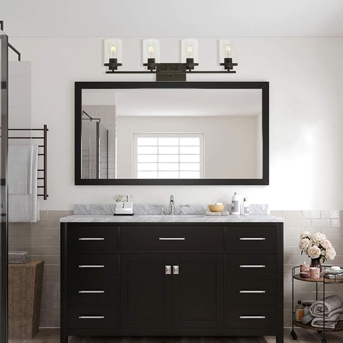 Bathroom Vanity Light Fixtures Oil Rubbed Bronze Finished 4-Light - Image 8