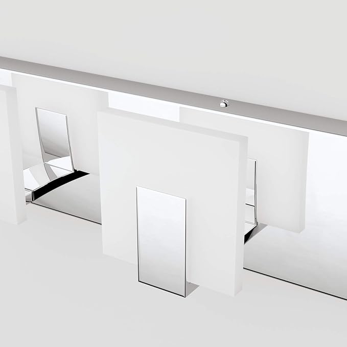 Aipsun 6 Lights Modern LED Bathroom Vanity Light Acrylic Stainless Steel Chrome - Image 8