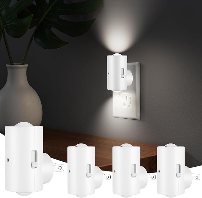 4 Pack Small LED Night Light, Dimmable Plug-in by Unknown