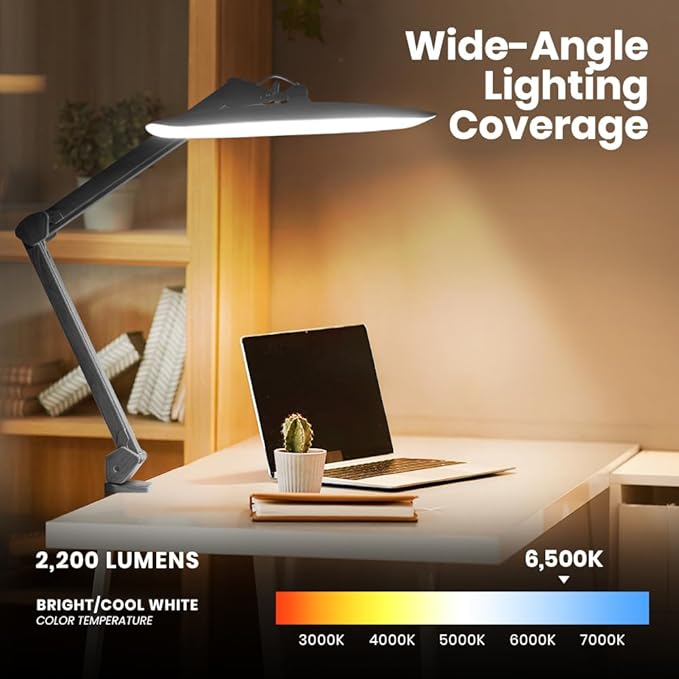 Neatfi XL 2, 200 Lumens LED Task Lamp, 24W Super Bright Desk Lamp, 4 Level - Image 4