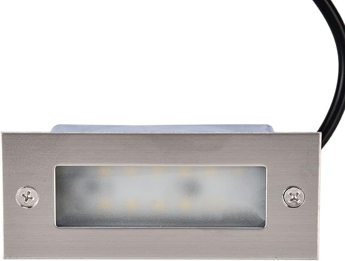 Step Lights, 3W Landscape Stair Lights Waterproof Stainless Steel Rectangle by Yuecoom