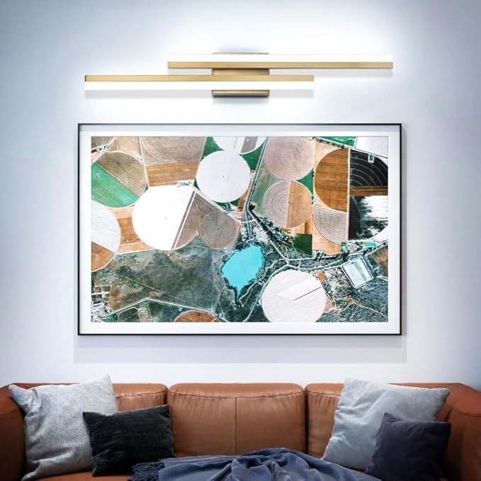 PRESDE 32" LED Vanity Light Bar, Modern Brushed Gold Bathroom Light Fixtures - Image 2