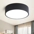 Dimmable Modern Flush Mount Ceiling Light Fixture, Matte Black Round LED Lights by TYNCEAOL