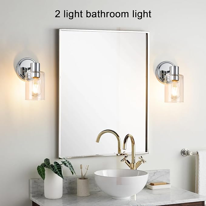 2 Light Bathroom Wall Sconce Light Fixtures - Image 5