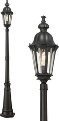 HWH Outdoor Pole Lights with Post 85'' Aluminum Lamp Post Light Fixtures with by HWHINVESTMENT