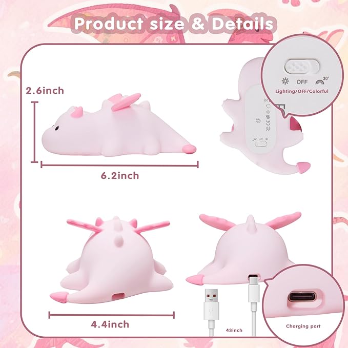 Cute Baby Dragon Kids Night Light - Image 6