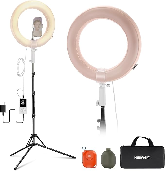 NEEWER RL45B 18" Edge Lit Desk Ring Light by Neewer