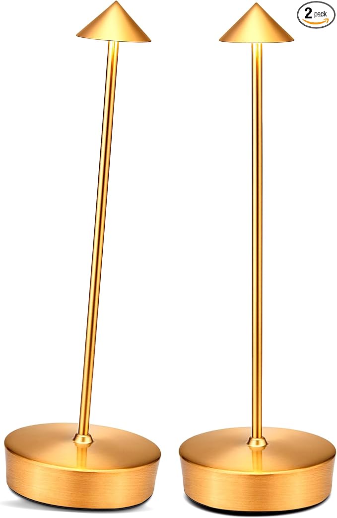 Cordless Led Table Desk Lamp 2 Pack, 7000mAh Battery Outdoor Table Light by XMINKDZA