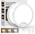 2 Pack Rechargeable Motion Sensor Ceiling Light by Fizrice
