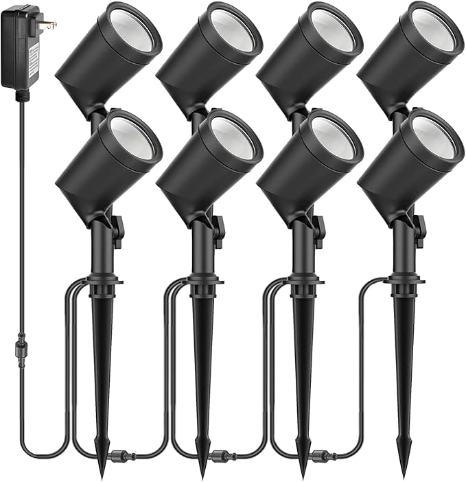ZYAN Die-Cast Aluminum Landscape Spotlights, 6W 600LM 2700K Warm White by ZYAN