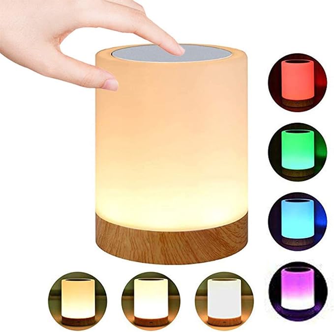 Night Light Touch Sensor Lamp Bedside Table Lamp by ROYFACC