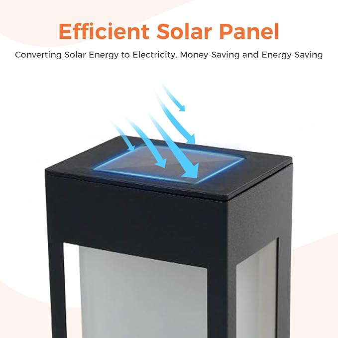 Solar Yard 4-Pack Outdoor Wall Lights, Light Fixture, LED Exterior Lighting - Image 4