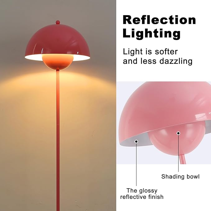 Modern Floor Lamp for Living Room, Industrial Tall Standing Lamp for Bedroom - Image 4