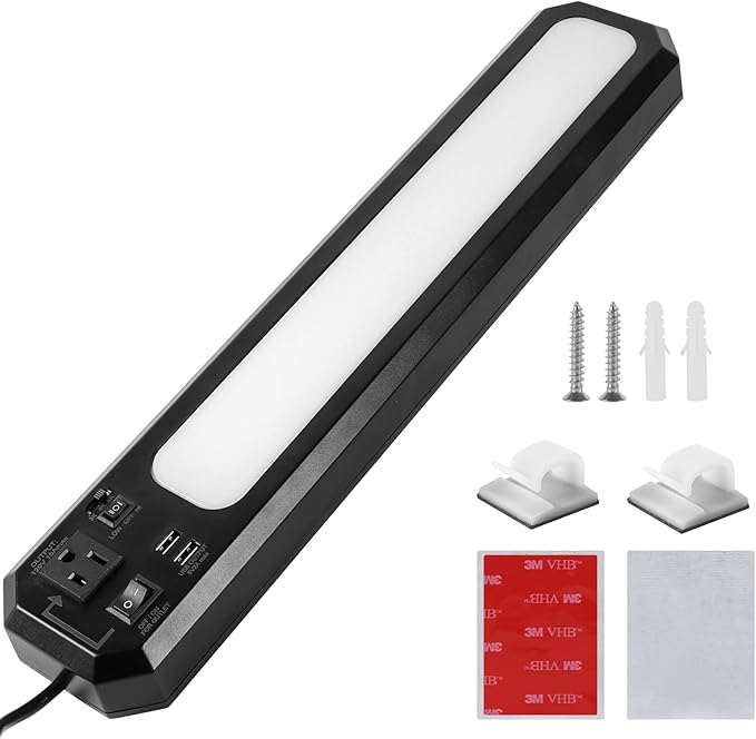 18inch Plug-in Under Cabinet Lighting, 1000LM Led Under Counter Light by ENATECLITE