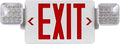 CMMZY Red Exit Sign with Emergency Light, Two Adjustable Square Head, Exit Sign by CMMZY