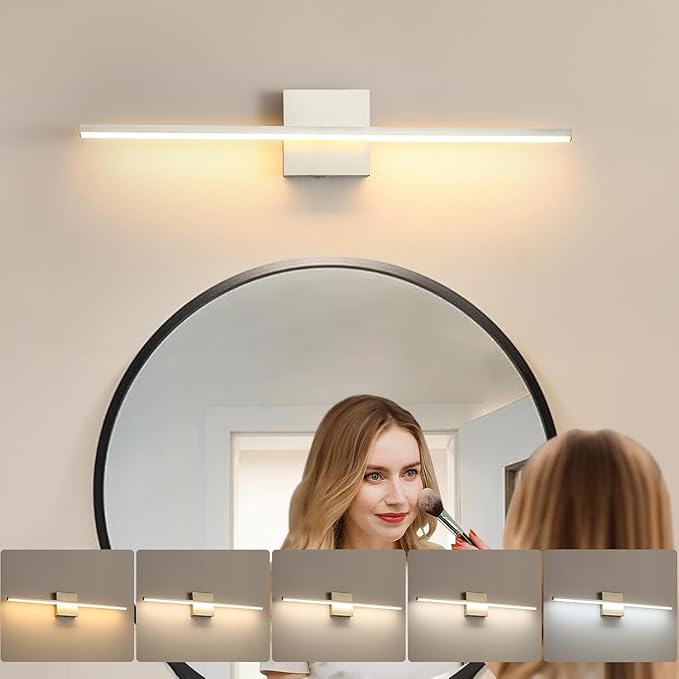 Modern Bathroom Vanity Light 24 Inch, 18W Brushed Nickel Bathroom Light Fixture - Image 2