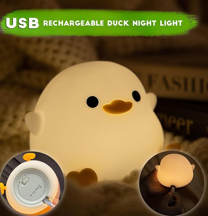 DREAMING MY DREAM Cute Duck Lamp, Do Do Duck Night Light, Silicone Squishy - Image 5