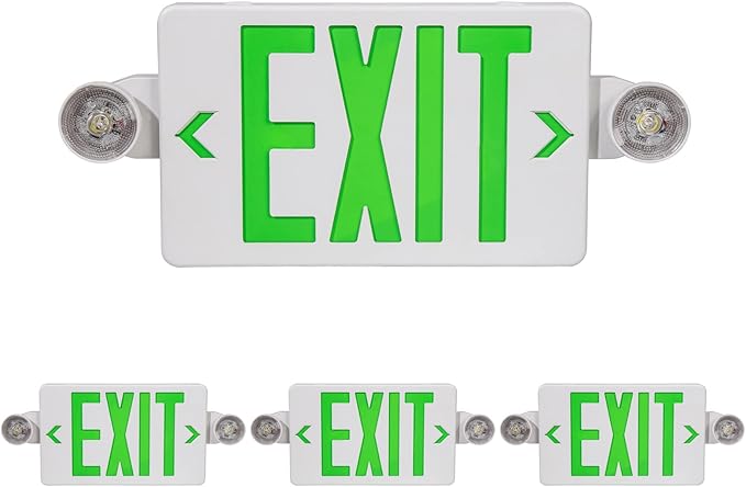 CM MZY Exit Sign with Emergency Light, Exit Signs with Battery Backup, Combo by CMMZY