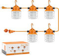 NS 50FT Construction String Lights LED Industrial Grade Super Bright 5000K IP65 by NS