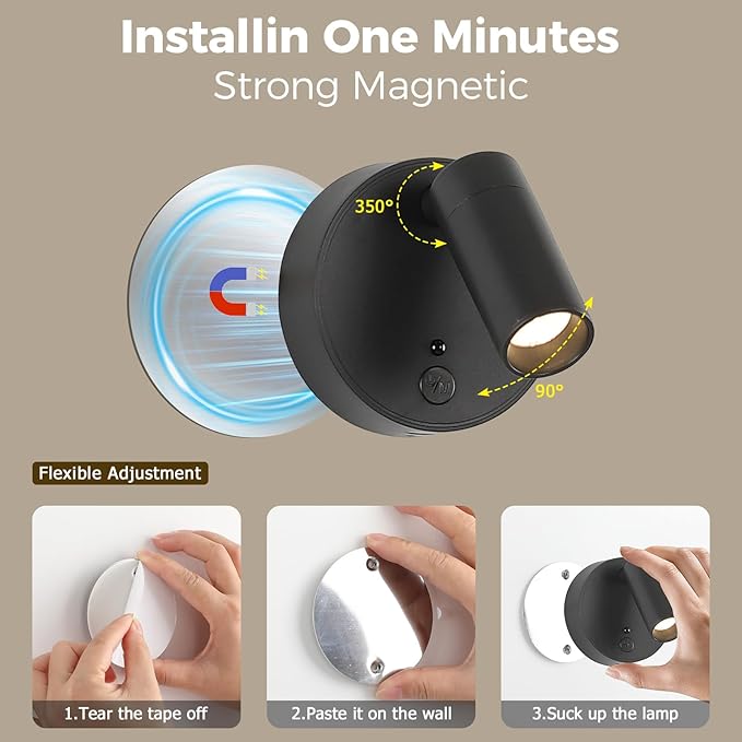Wireless Rechargeable Spotlight spot lightsindoor, Battery Powered Lights - Image 6