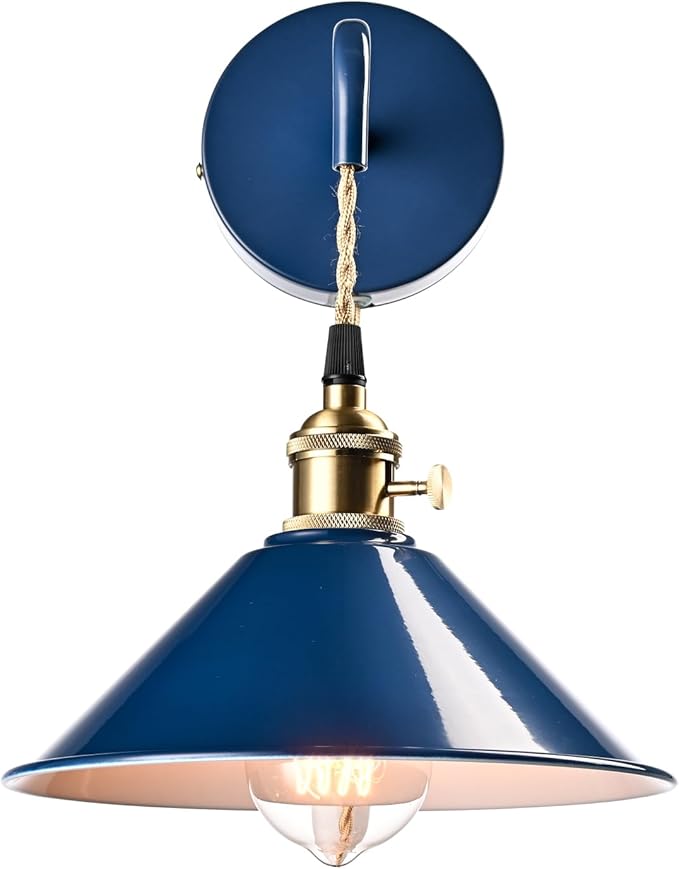 Plug-in Macaron Wall Sconce, Hanging Height-Adjustable Wall Lamp Set of Two - Image 6