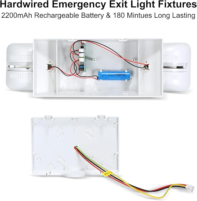 Led Emergency Lights with Battery Backup 12 Pack, Commercial LED Emergency Light - Image 4