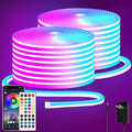 100FT RGB LED neon Rope Lights LED neon Lights by segrass