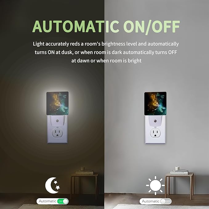 Dream Dragonfly Night Light, Night Light Plug into Wall - Image 4