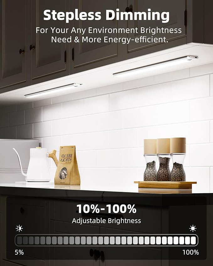 EZVALO Under Cabinet Lights, 14.5'' Motion Sensor Light Indoor Dimmable - Image 6