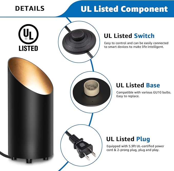 SUNVIE 2 Pack Up Lights Indoor Floor Can Light Uplighting Indoor Spotlight - Image 3