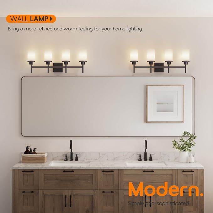 Bathroom Light Fixtures 4-Light Bathrom Vanity Lightings - Image 2
