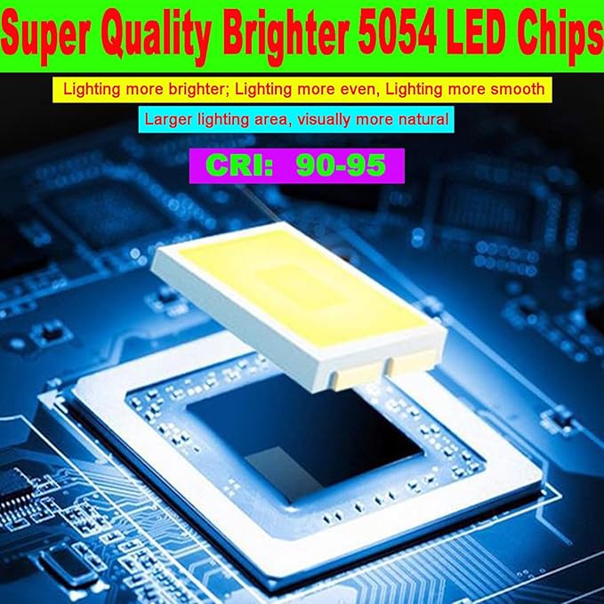 LED Light Strip, 16.4ft 600 Units SMD 5054 LEDs, 16000LM Flexible 12V DC - Image 5