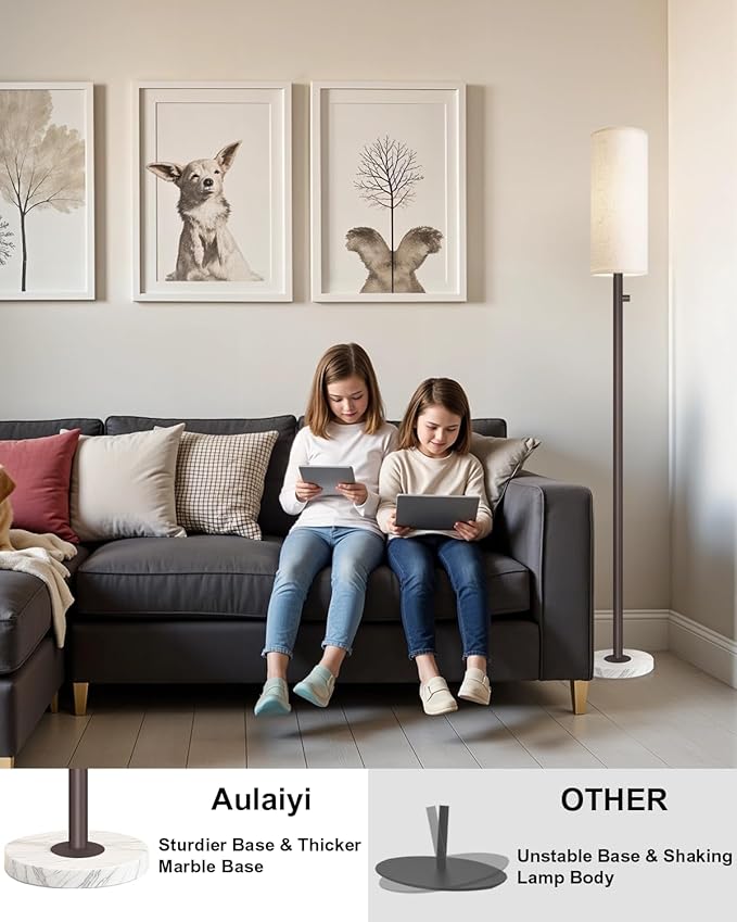 Dimmable Floor Lamp for Living Room, Modern Standing Lamp - Image 4