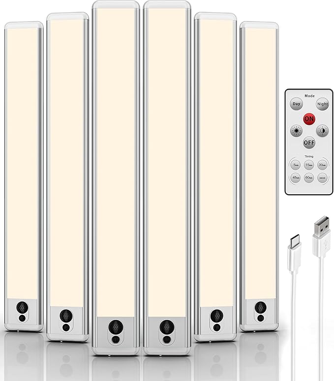 EZVALO Under Cabinet Lights, 14.5'' Motion Sensor Light Indoor Dimmable by EZVALO