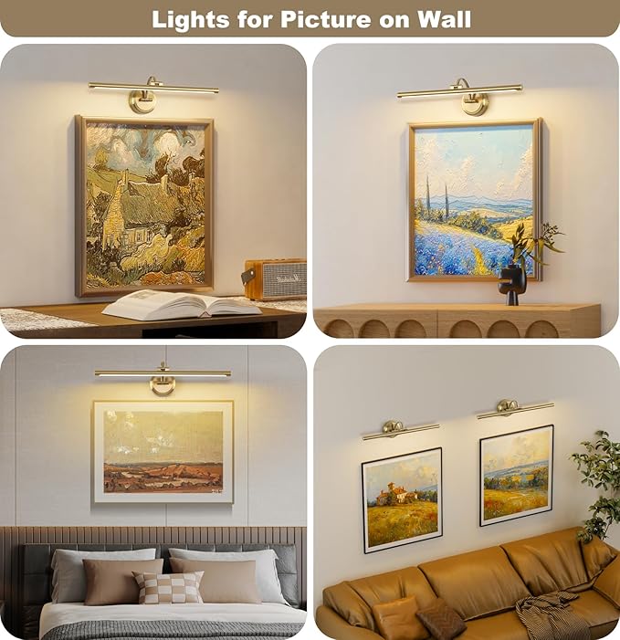Hard-Wired Picture Lights 23.62 Inch Dimmable LED Wall Art Lighting Modern - Image 7