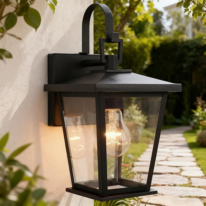 Kalium Outdoor Light Fixtures Wall Mount, Waterproof Exterior Wall Lanterns - Image 3