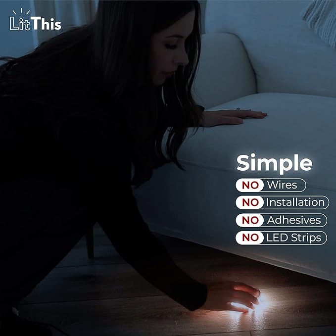 Under Bed Lights Motion Sensor Patented 360° Motion Activated Night Light - Image 5