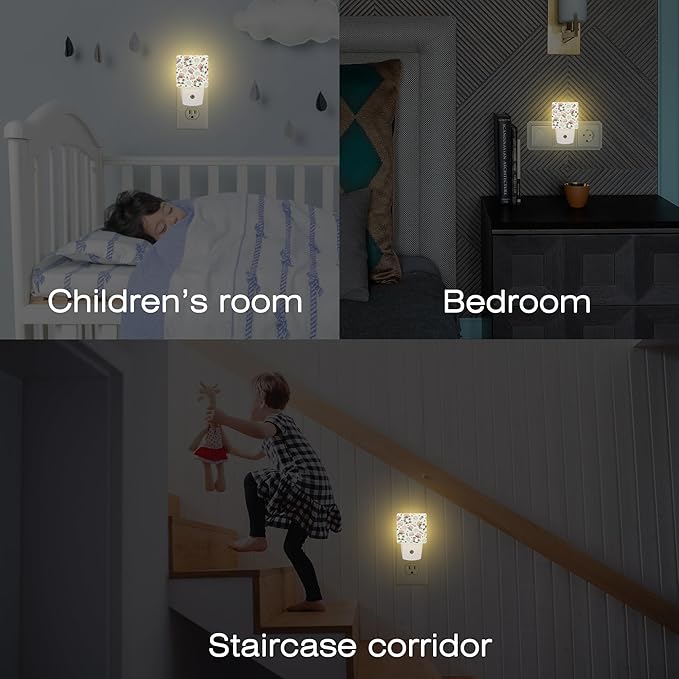 Cute American Patriotic Gnomes Night Light Plug into Wall, USA Flag Love USA - Image 7