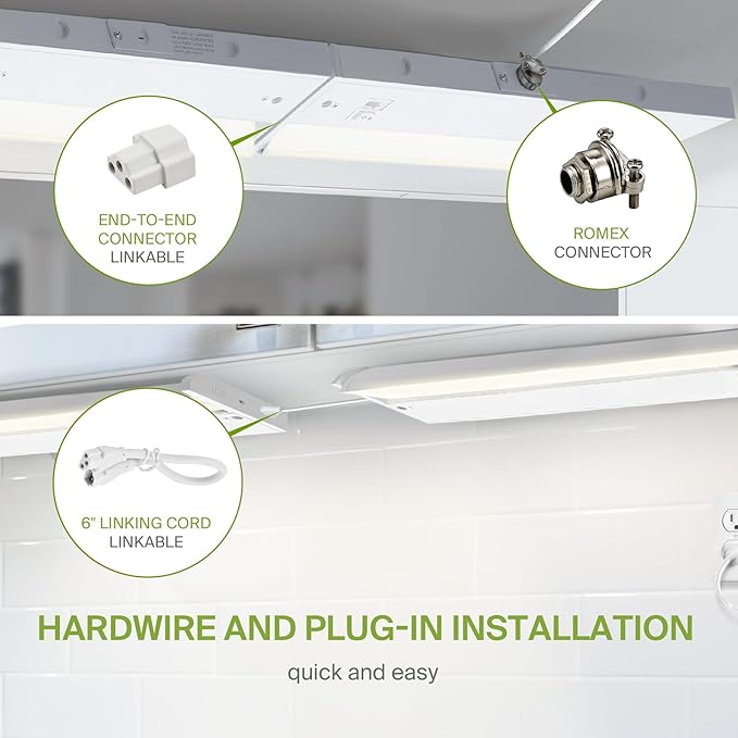 ASD Swivel LED Under Cabinet Lighting, 32 Inch 16W, Hardwired or Plug-in - Image 7