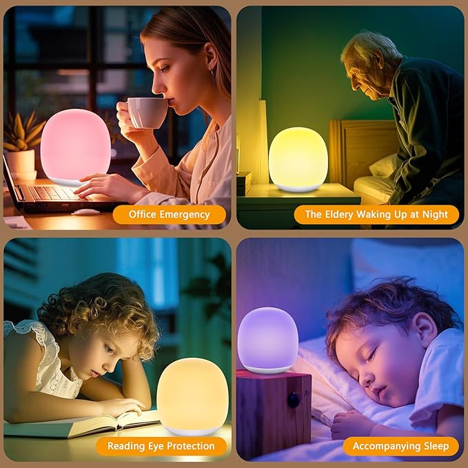 Night Light for Kids, Baby Egg Night Light for Nursery, 7 Colors - Image 8
