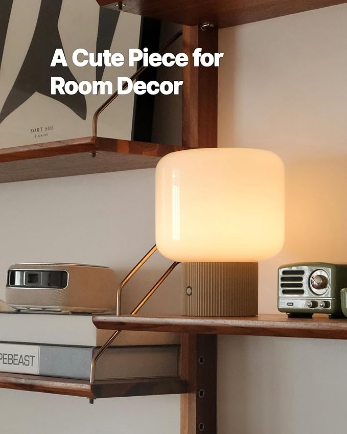 Halo Mushroom Lamp, 5W Cute Cordless Rechargeable Table Lamp - Image 9