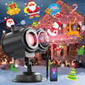 Christmas Projector Lights Outdoor Indoor, 2-in-1 Light Projector Water Wave by ROVMIMENT