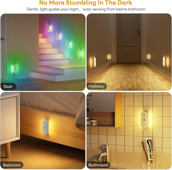 Motion Sensor Night Light Rechargeable: 90-Day Lasting Battery - Image 5