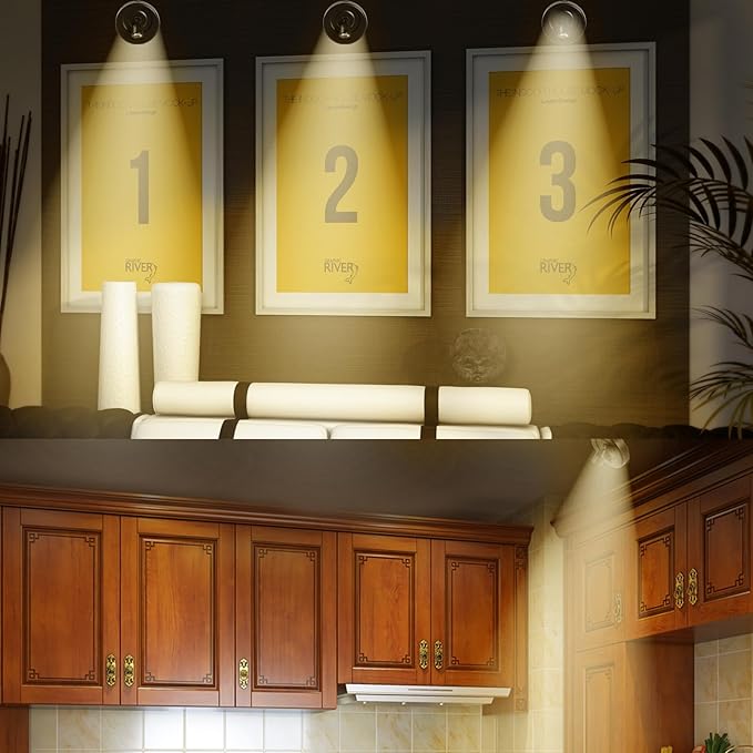 2-Pack Cordless Spotlight Battery Operated Picture Lights, LED Display Puck - Image 6
