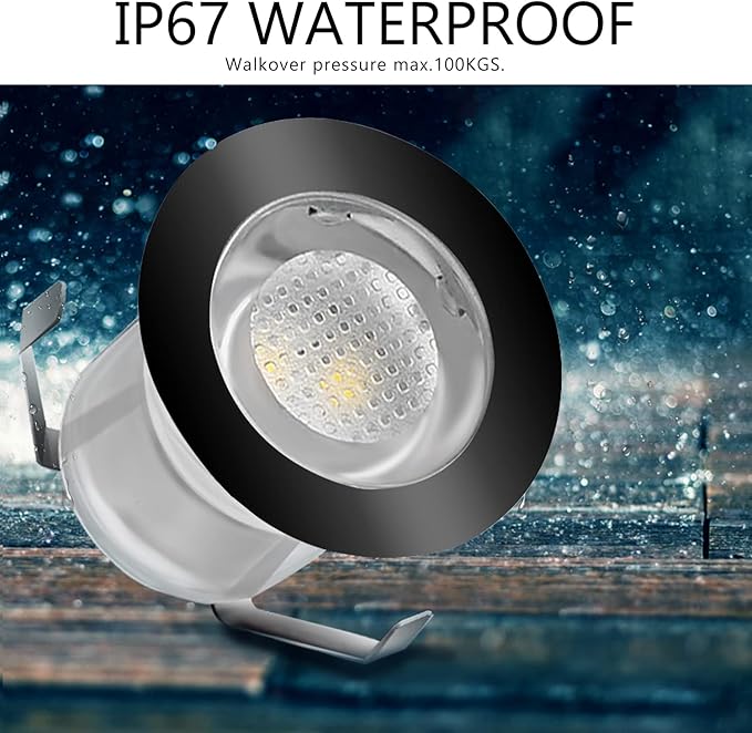 Low Voltage LED Deck Light Kit Stainless Steel Waterproof Recessed Wood Decking - Image 3