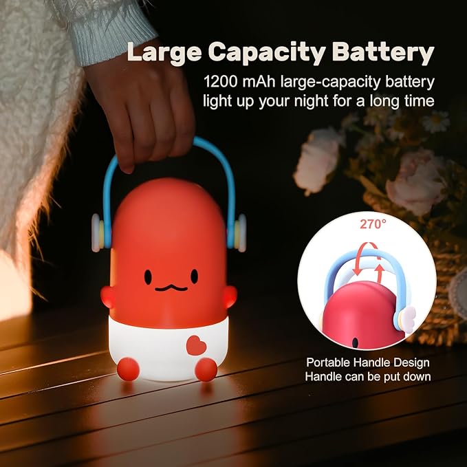 Night Light for Kids, Rechargeable LED Night Lamp for Children‘s Bedroom - Image 5