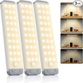 3-Pack Under Cabinet Lights, 8.3" 150LM Motion Sensor LED, USB-C 1500mAh by Buynow