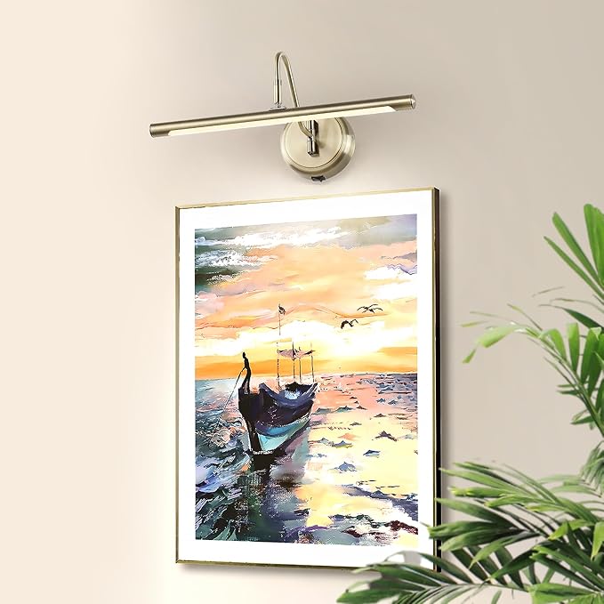 JOOSENLUX Modern Wall Lights Battery Operated Antique Bronze Wireless Picture - Image 9